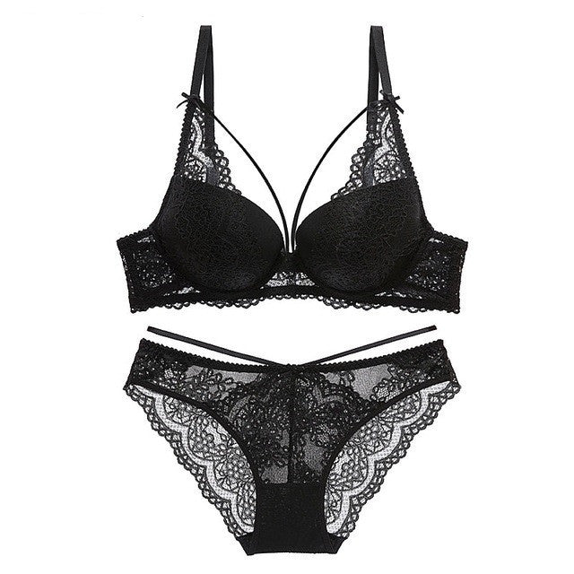 ENGEL Grünes Push-up-BH-Set für Damen