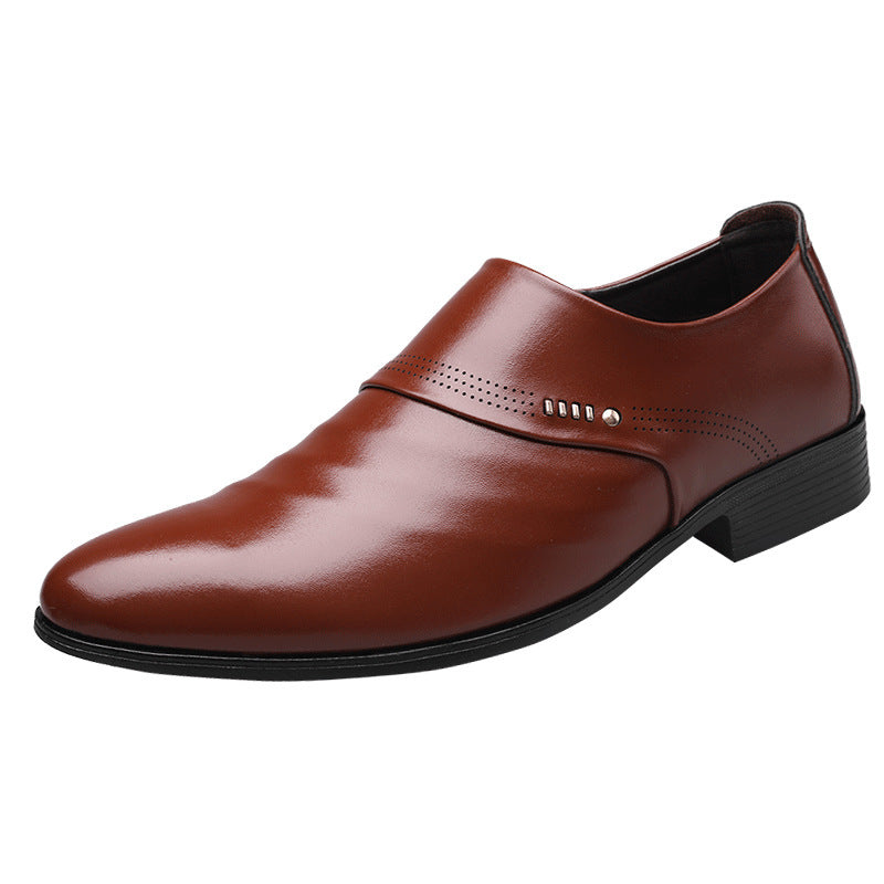 Ronnie – Elegante Herrenhalbschuhe mit Spitzkappe aus veganem Leder