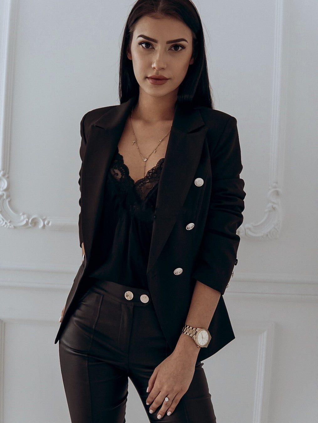 Kimberley – Doppelreihiger Blazer mit Metallknöpfen