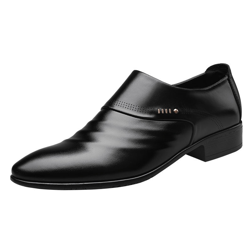 Ronnie – Elegante Herrenhalbschuhe mit Spitzkappe aus veganem Leder