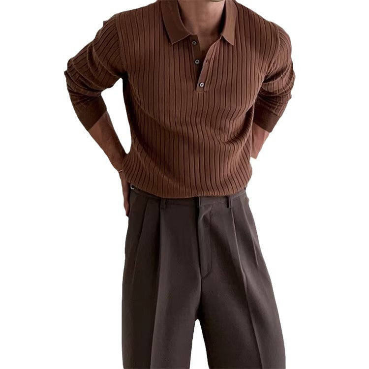 Herren Strickpullover mit Polokragen | Slim Fit & Elegant