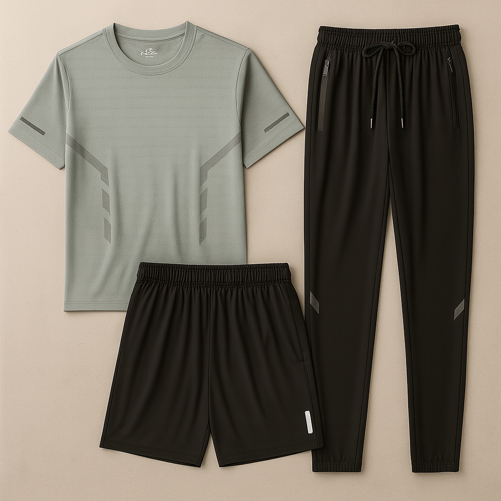 Herren Sport Set | Atmungsaktiv & 3-teilig
