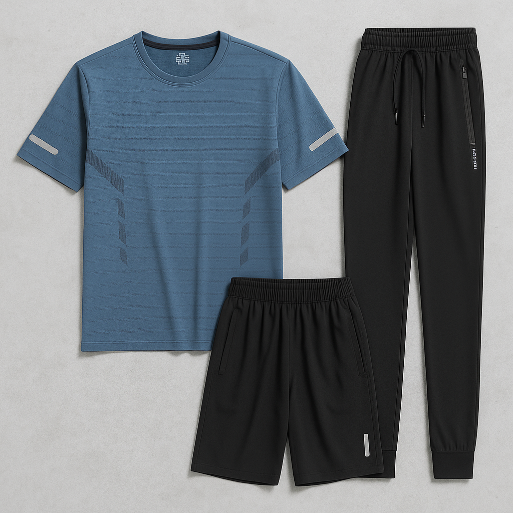 Herren Sport Set | Atmungsaktiv & 3-teilig