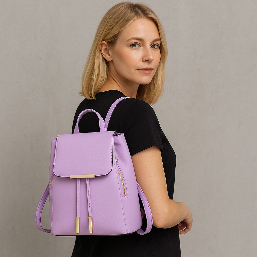 Damen Rucksack aus Kunstleder | Elegant & Praktisch
