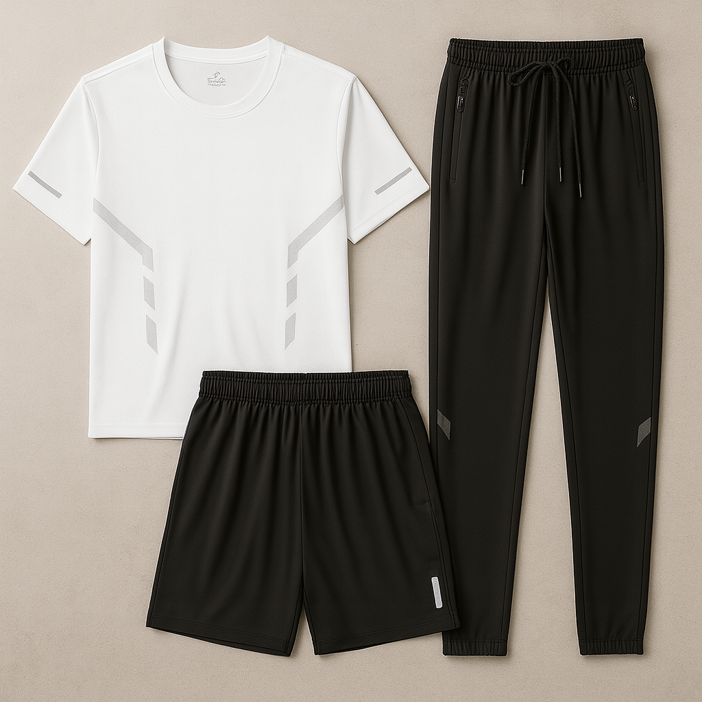 Herren Sport Set | Atmungsaktiv & 3-teilig