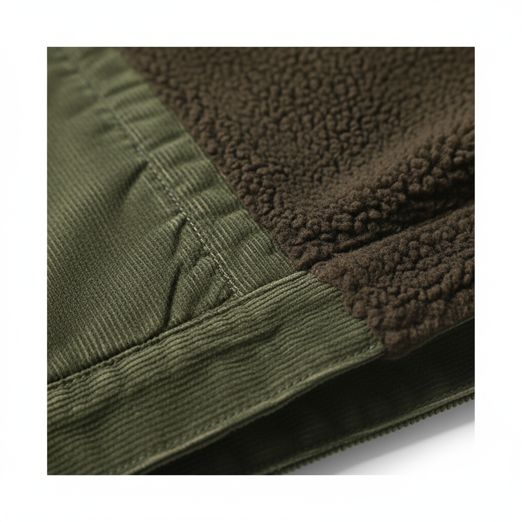 Herren Cordjacke mit Teddyfutter | Warm & Lässig | Herbst Winter
