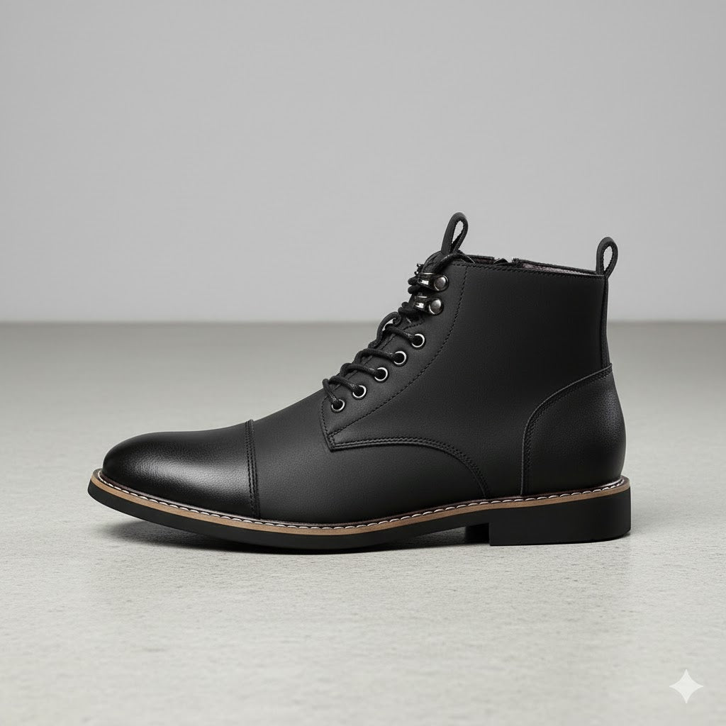 Elegante Herren Stiefeletten | Rutschfest & mit Reißverschluss