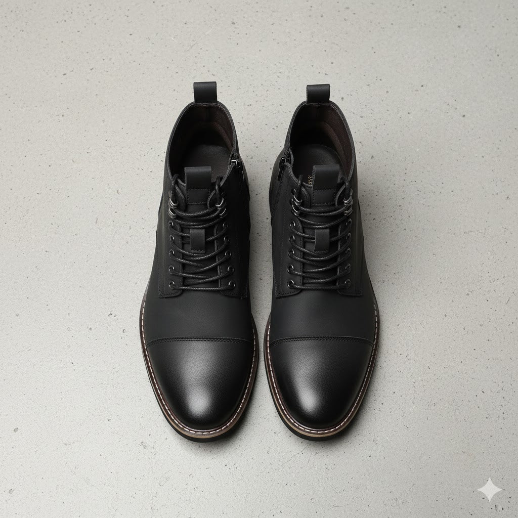 Elegante Herren Stiefeletten | Rutschfest & mit Reißverschluss