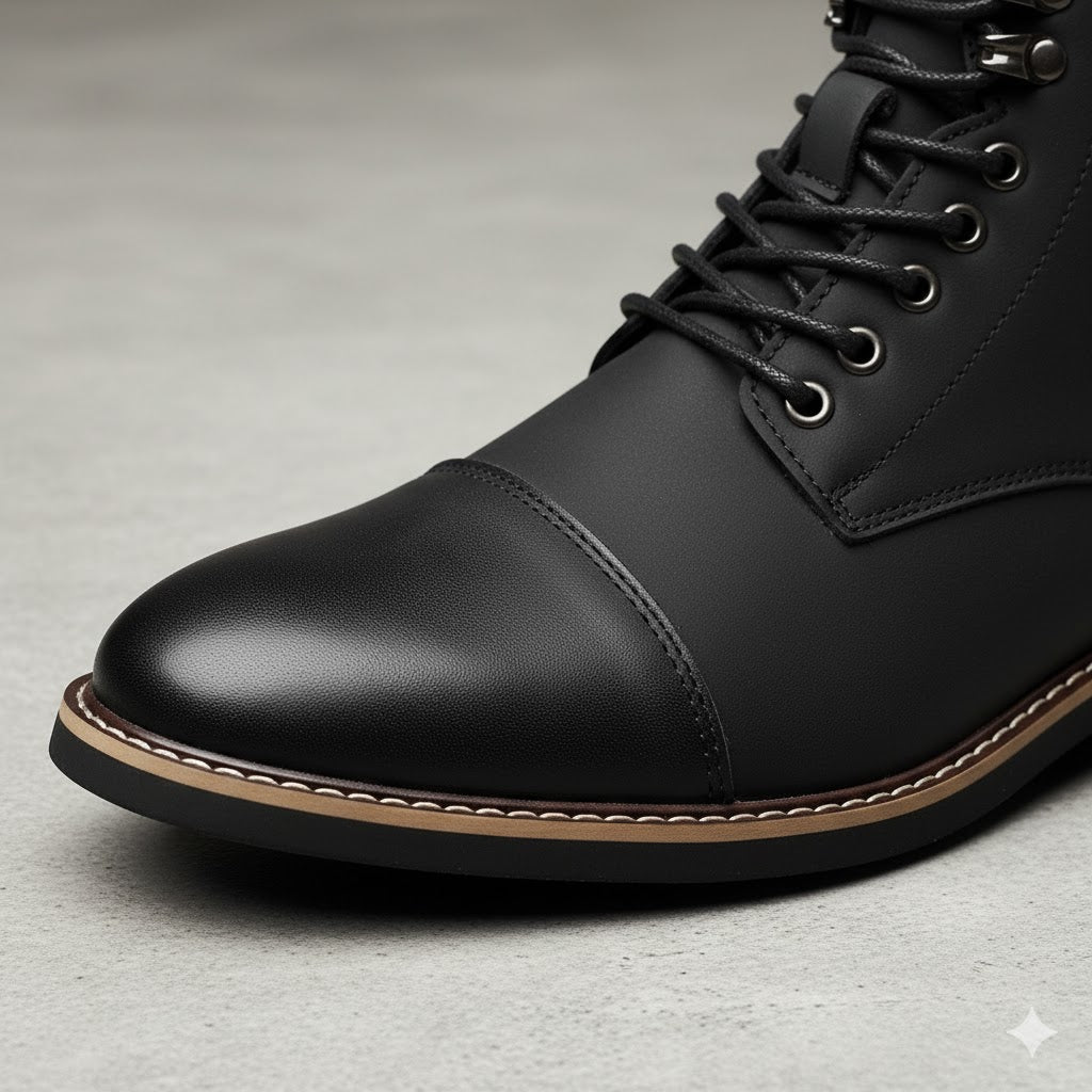 Elegante Herren Stiefeletten | Rutschfest & mit Reißverschluss