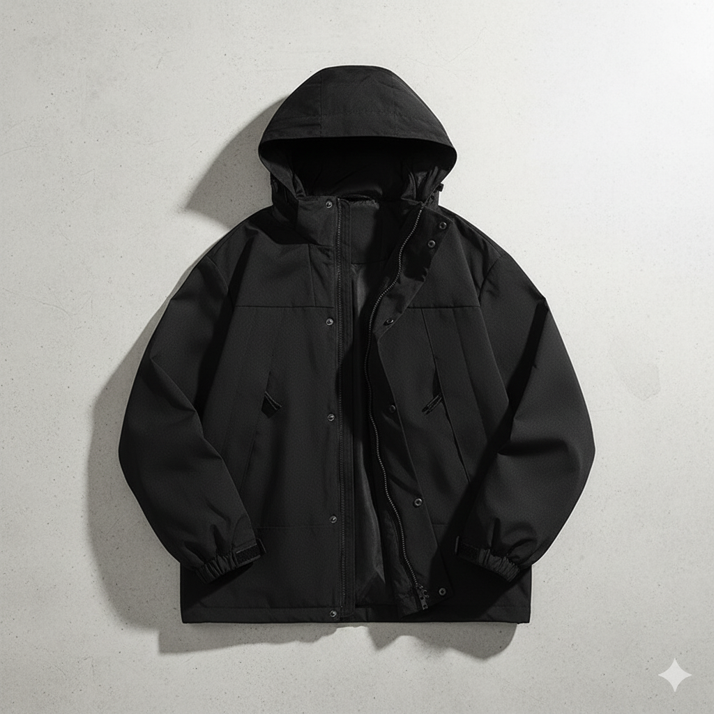 Herren Outdoorjacke mit Kapuze | Winddicht & Leicht | Freizeit