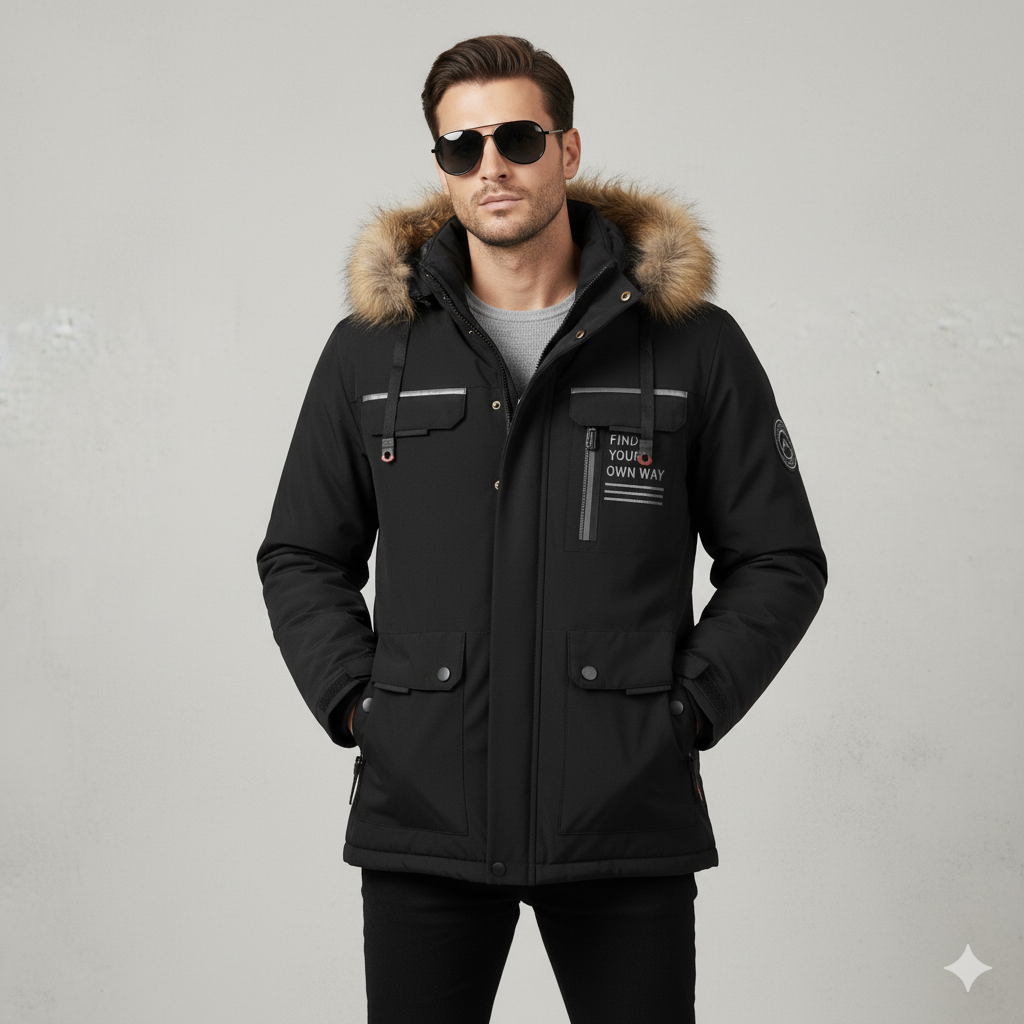 Herren Winterparka mit Kapuze | Winddicht & Warm