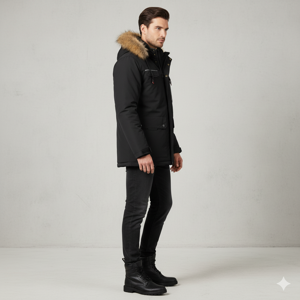 Herren Winterparka mit Kapuze | Winddicht & Warm