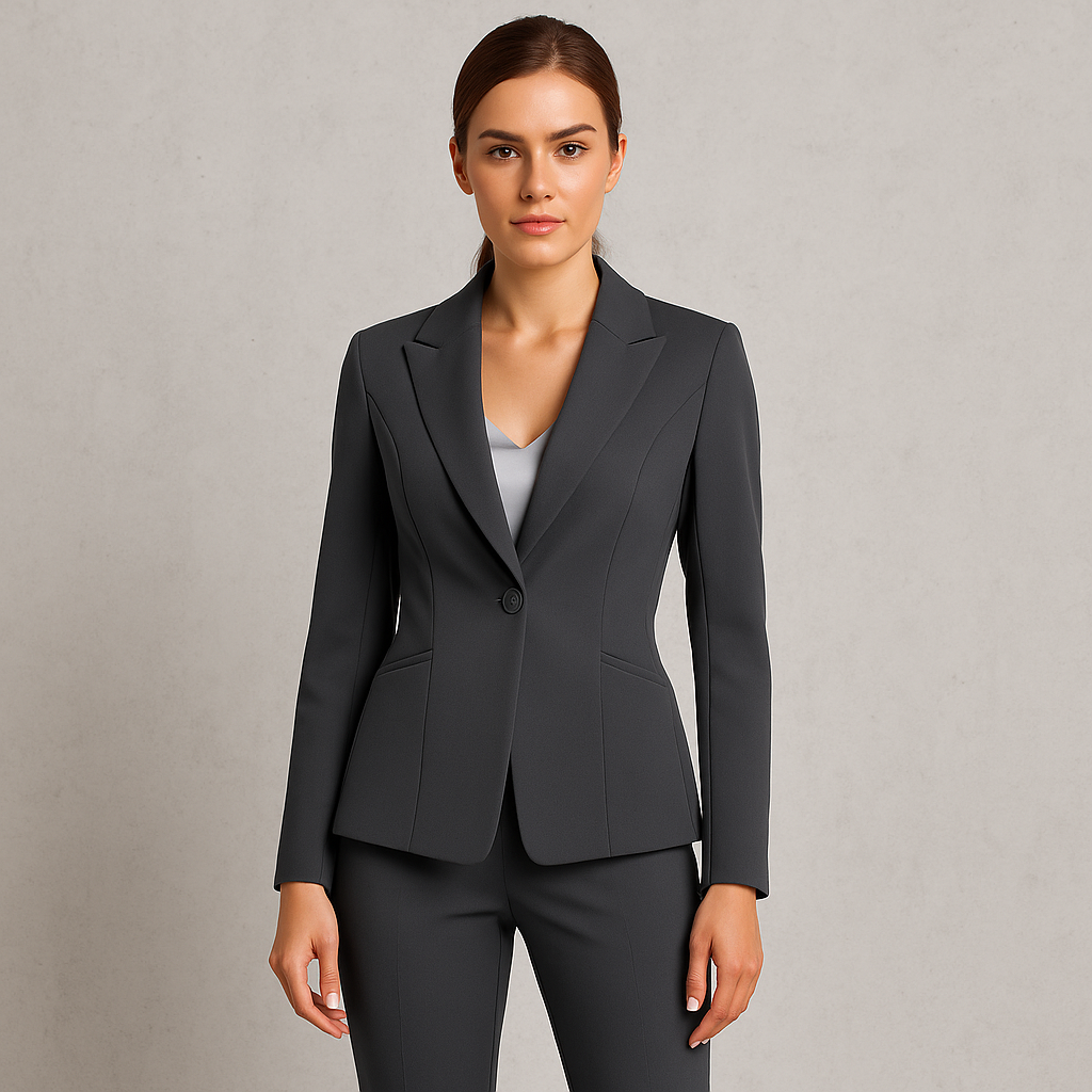 Damen Hosenanzug Elegant | Business Blazer & Hose Slim Fit