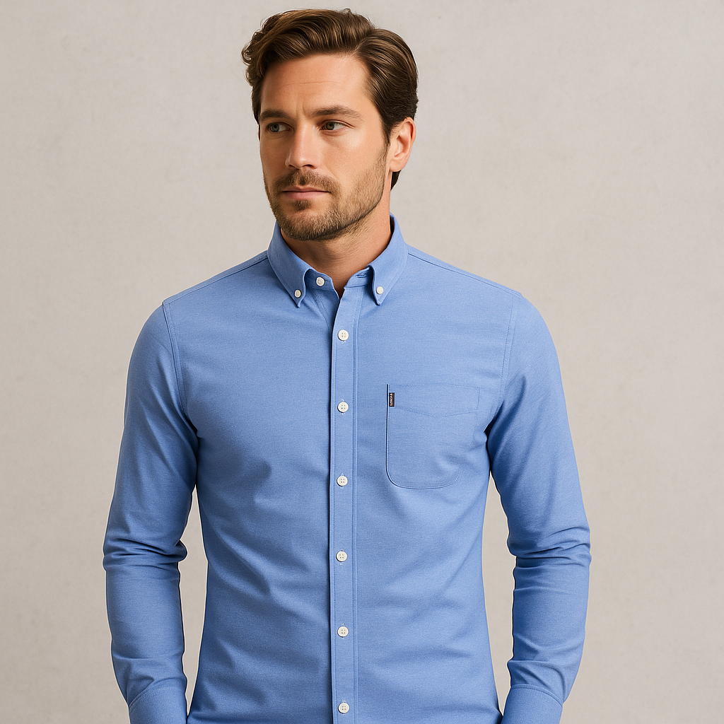 Herren Slim Fit Businesshemd | Atmungsaktiv & Herbst