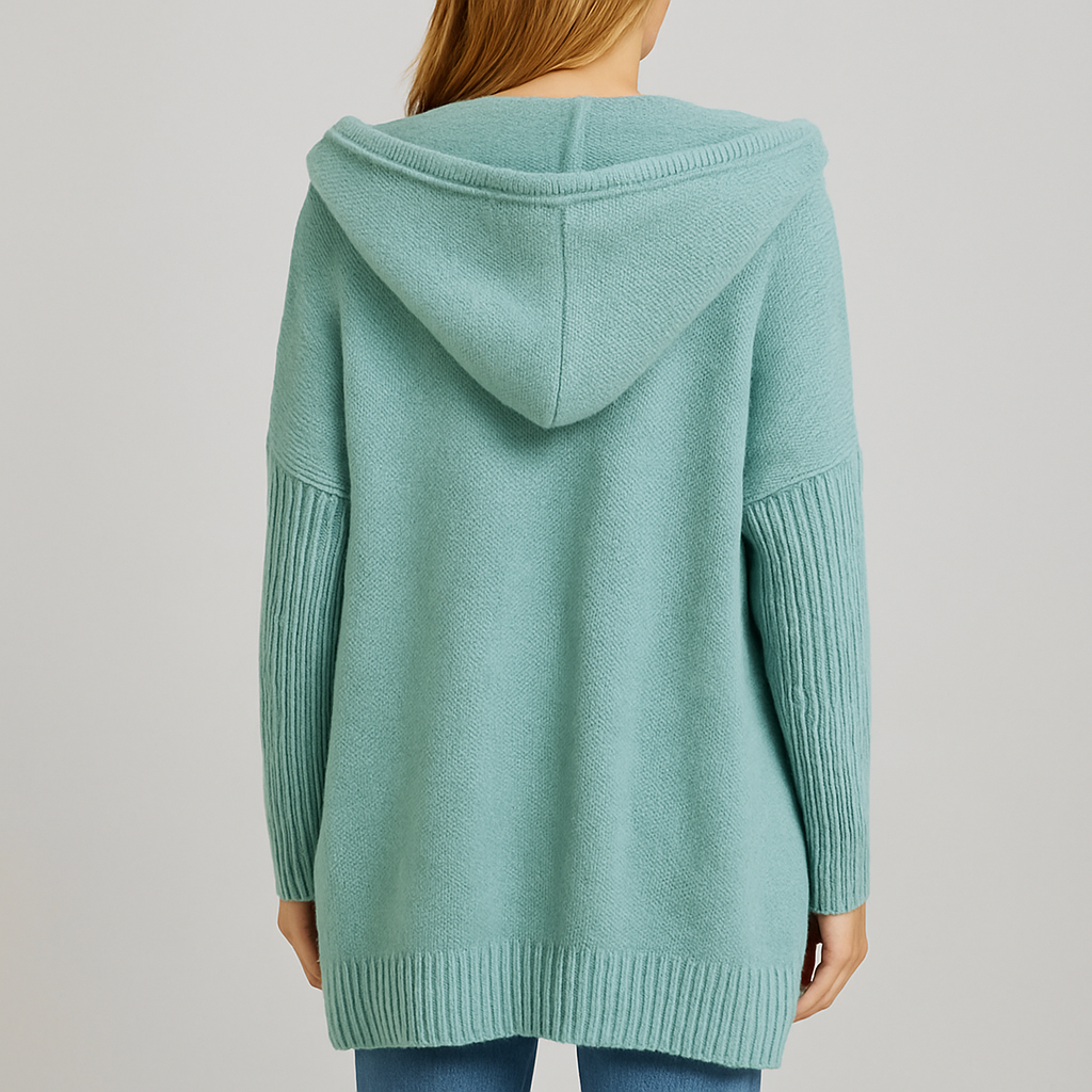 Damen Strickjacke mit Kapuze | Lässig & Übergang