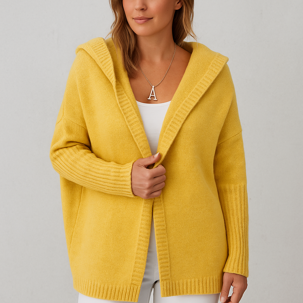 Damen Strickjacke mit Kapuze | Lässig & Übergang