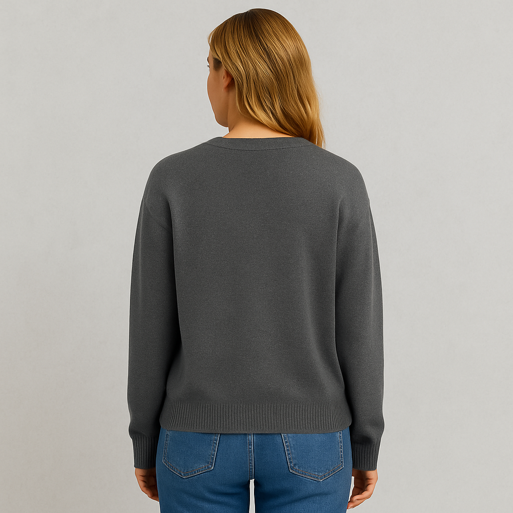 Damen Strickjacke mit V-Ausschnitt | Herbst & Übergang