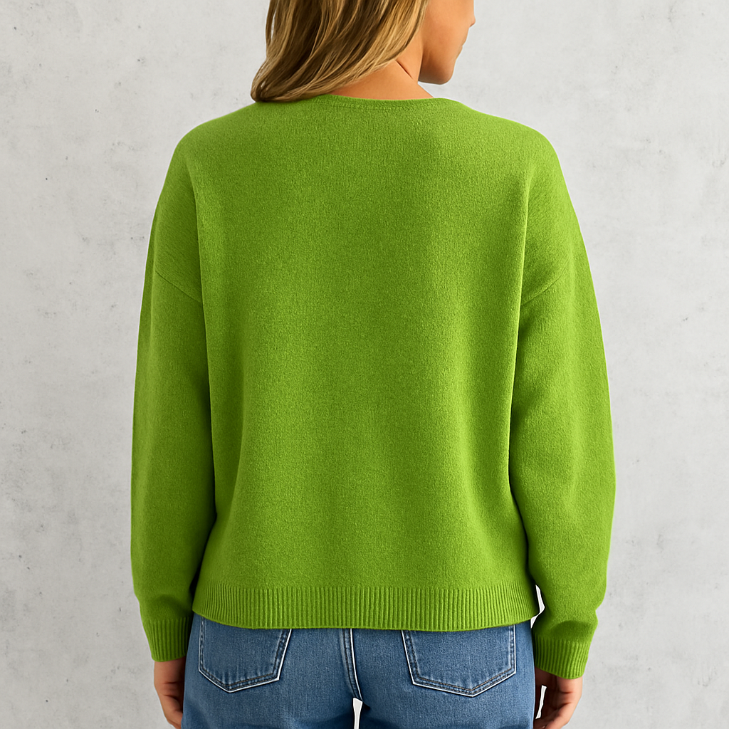 Damen Strickjacke mit V-Ausschnitt | Herbst & Übergang