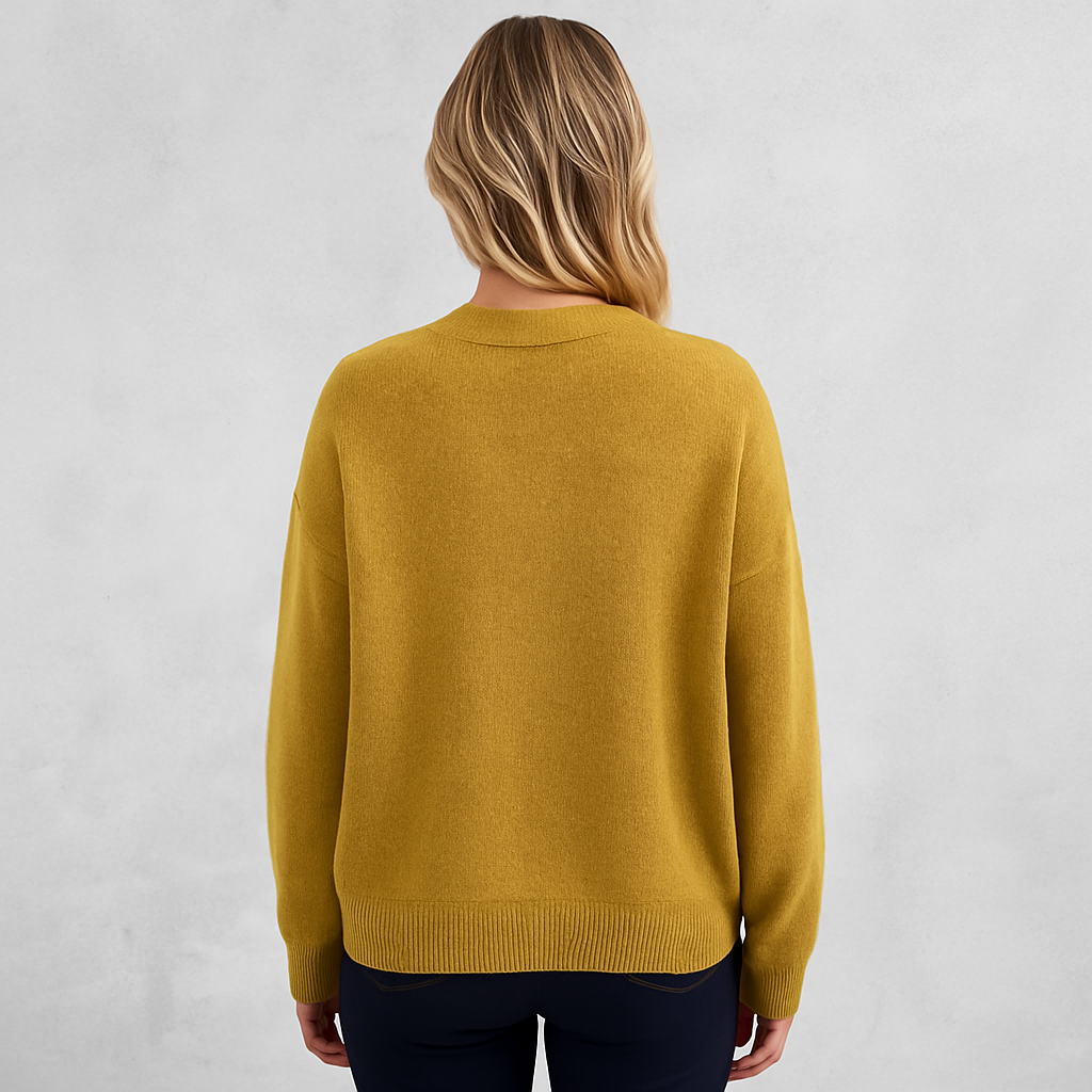 Damen Strickjacke mit V-Ausschnitt | Herbst & Übergang