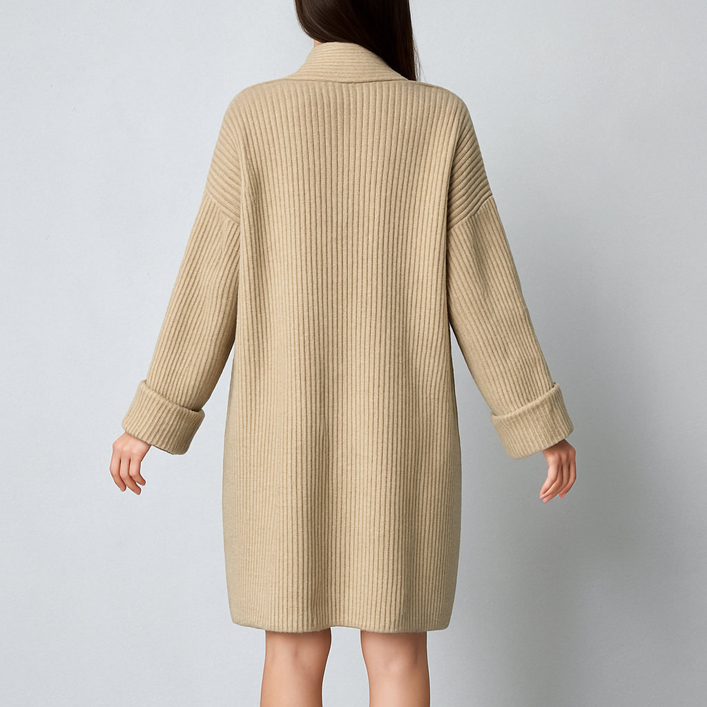Damen Strickjacke mit Reverskragen | Warm & Lässig Winter