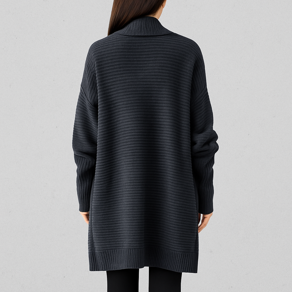 Damen Strickjacke mit Reverskragen | Warm & Lässig Winter