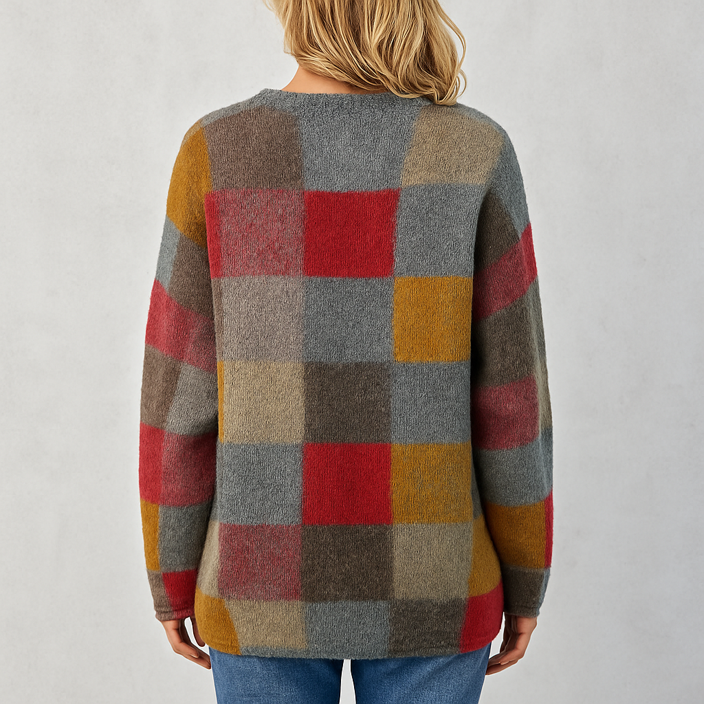 Damen Strickjacke mit abstraktem Print | Herbst/Winter | Stylisch