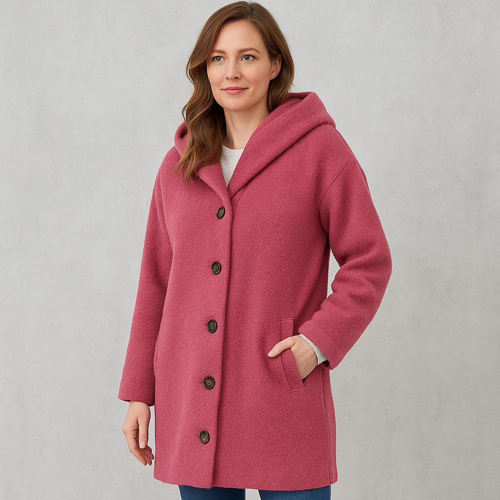 Warmer Damen Mantel aus Teddyfleece | Kuschelig & Elegant für Winter