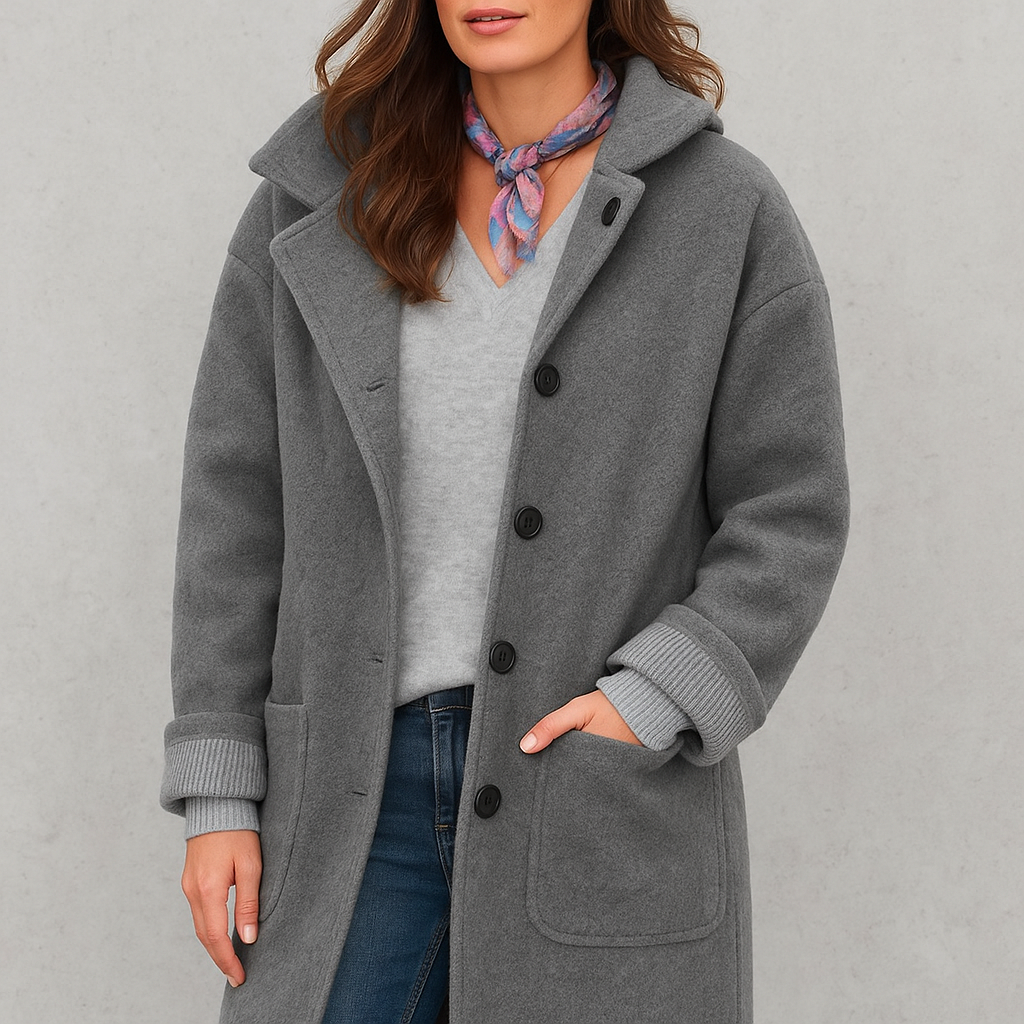 Warmer Damen Mantel aus Teddyfleece | Kuschelig & Elegant für Winter