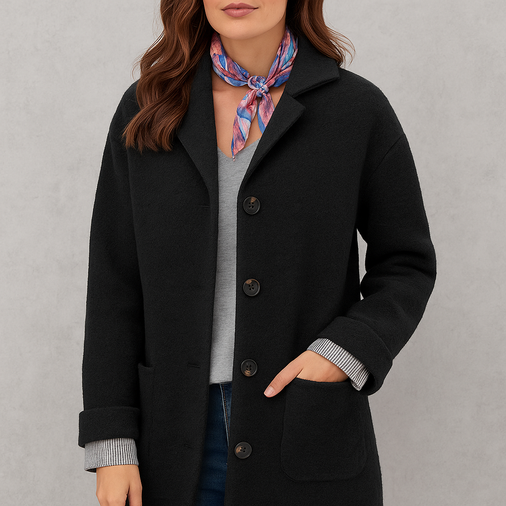 Warmer Damen Mantel aus Teddyfleece | Kuschelig & Elegant für Winter