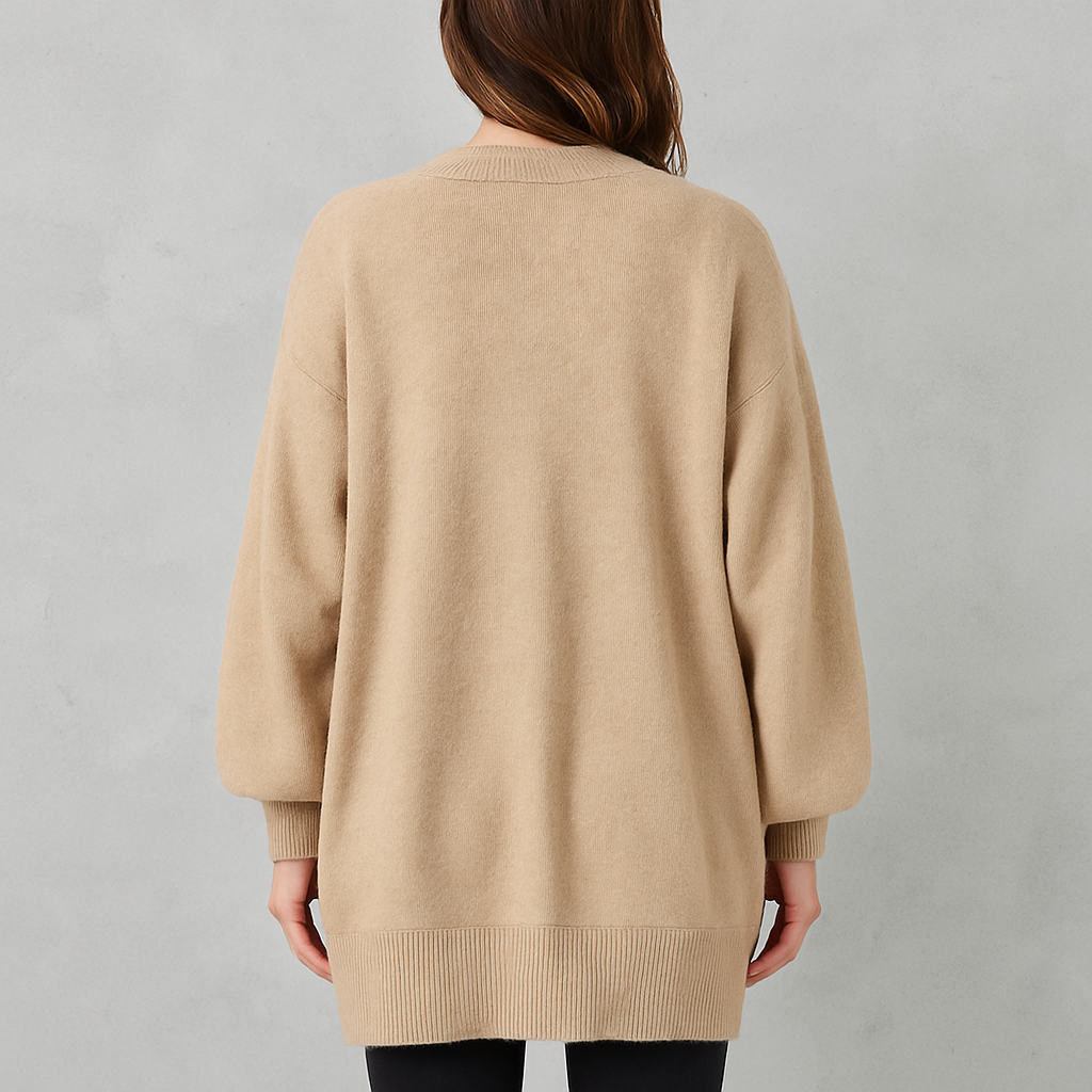 Kuscheliger Damen Strickjacke mit Knopfleiste | Herbst Winter