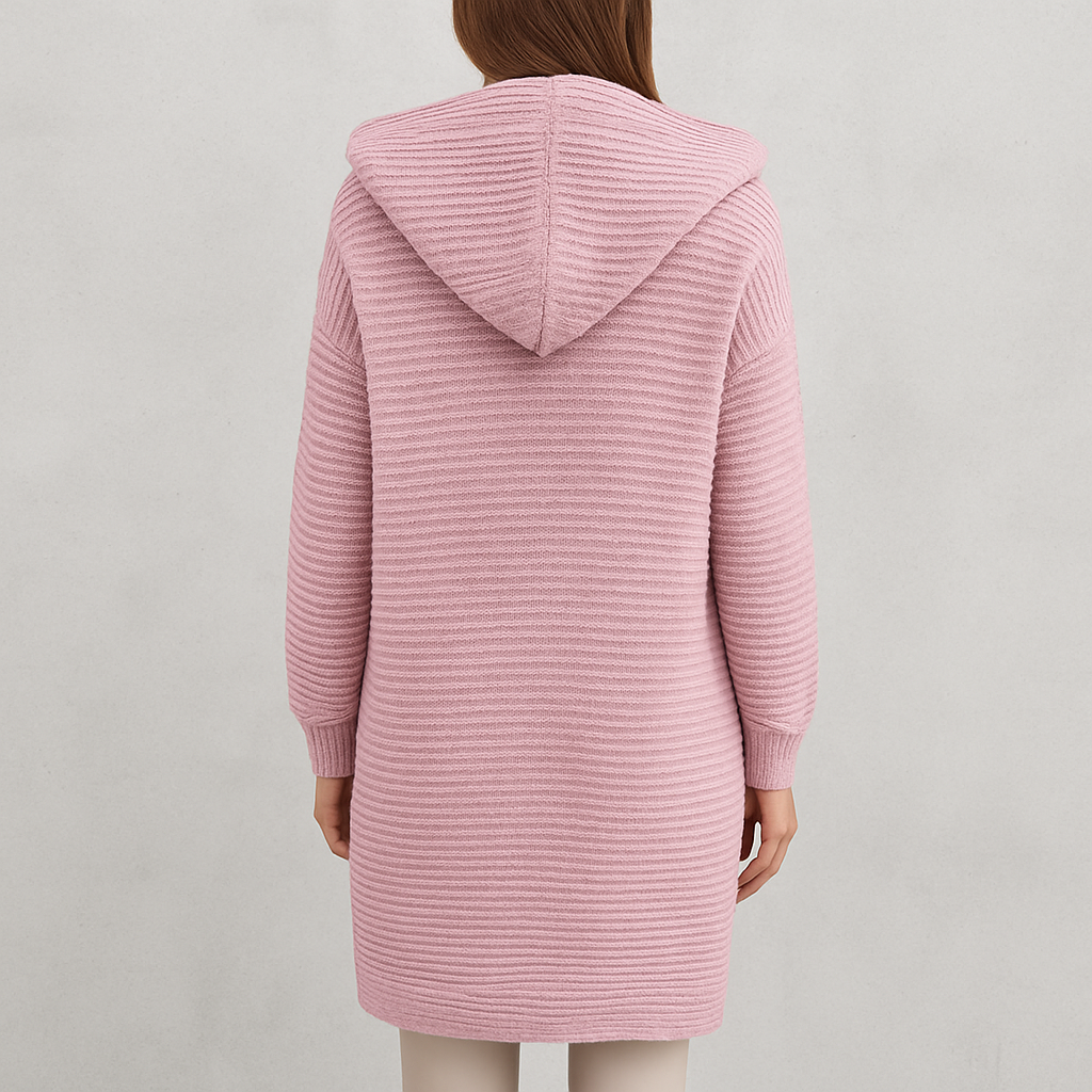 Damen Strickjacke mit Kapuze | Locker & Warm für Herbst Winter