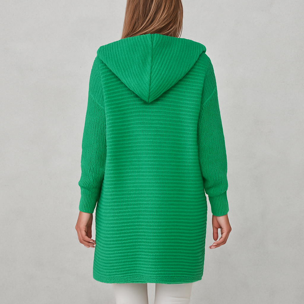 Damen Strickjacke mit Kapuze | Locker & Warm für Herbst Winter