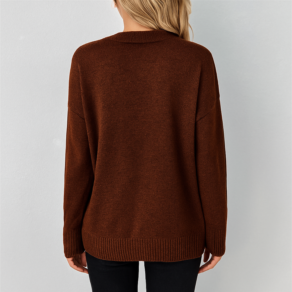 Lässiger Damen Strickjacke mit Knopfleiste | Herbst Winter
