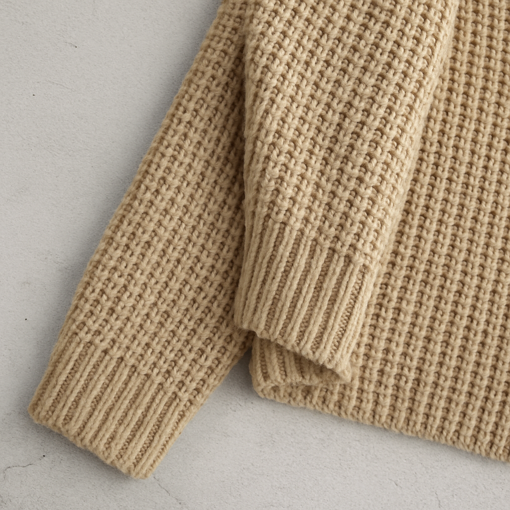 Locker geschnittener Damen Strickjacke mit Taschen | Übergang