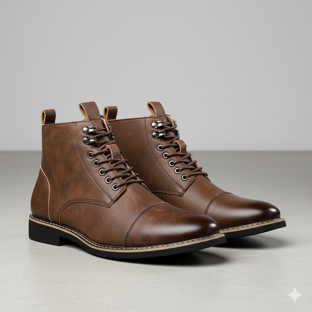 Elegante Herren Stiefeletten | Rutschfest & mit Reißverschluss