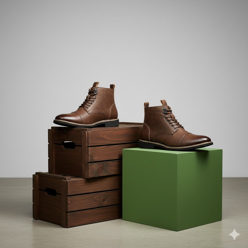 Elegante Herren Stiefeletten | Rutschfest & mit Reißverschluss