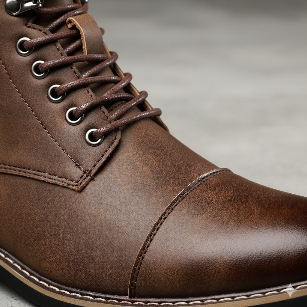 Elegante Herren Stiefeletten | Rutschfest & mit Reißverschluss