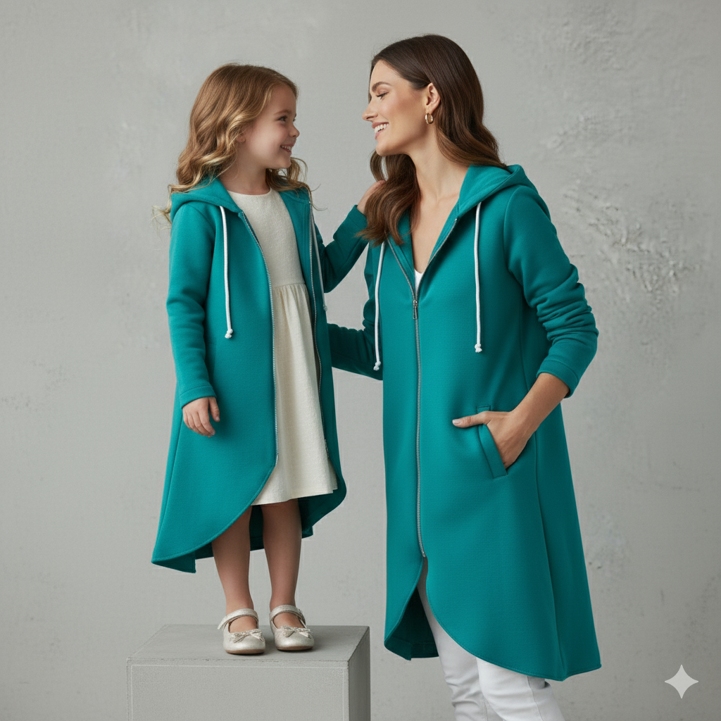 Damen Sweatjacke mit Kapuze & Reißverschluss | Herbst/Winter