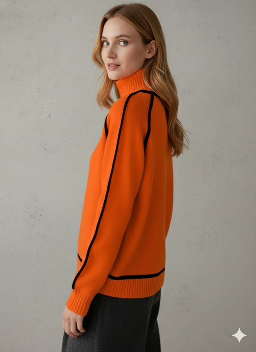 Damenpullover mit Stehkragen | Locker & Modern für Herbst/Winter