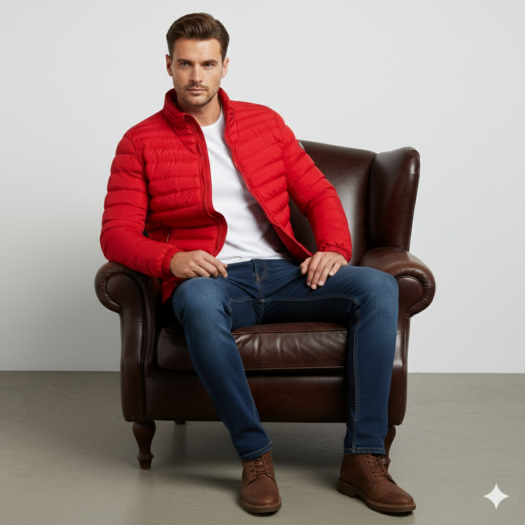 Leichte Herren Steppjacke | Herbst Winter Übergang