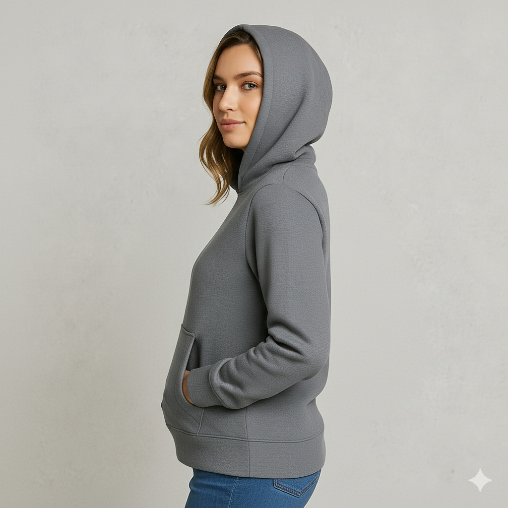 Warmer Damen Hoodie aus Fleece | Freizeit & Winter