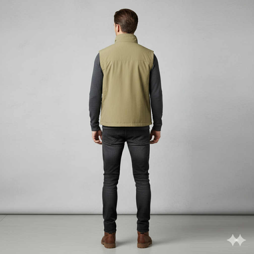 Herren Outdoor Weste mit Taschen | Leicht & Atmungsaktiv | Übergang