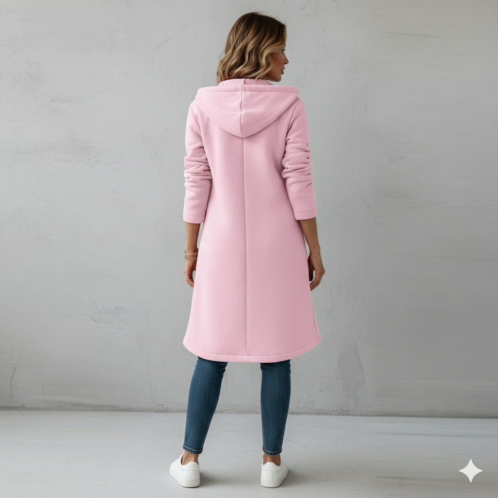 Damen Sweatjacke mit Kapuze & Reißverschluss | Herbst/Winter