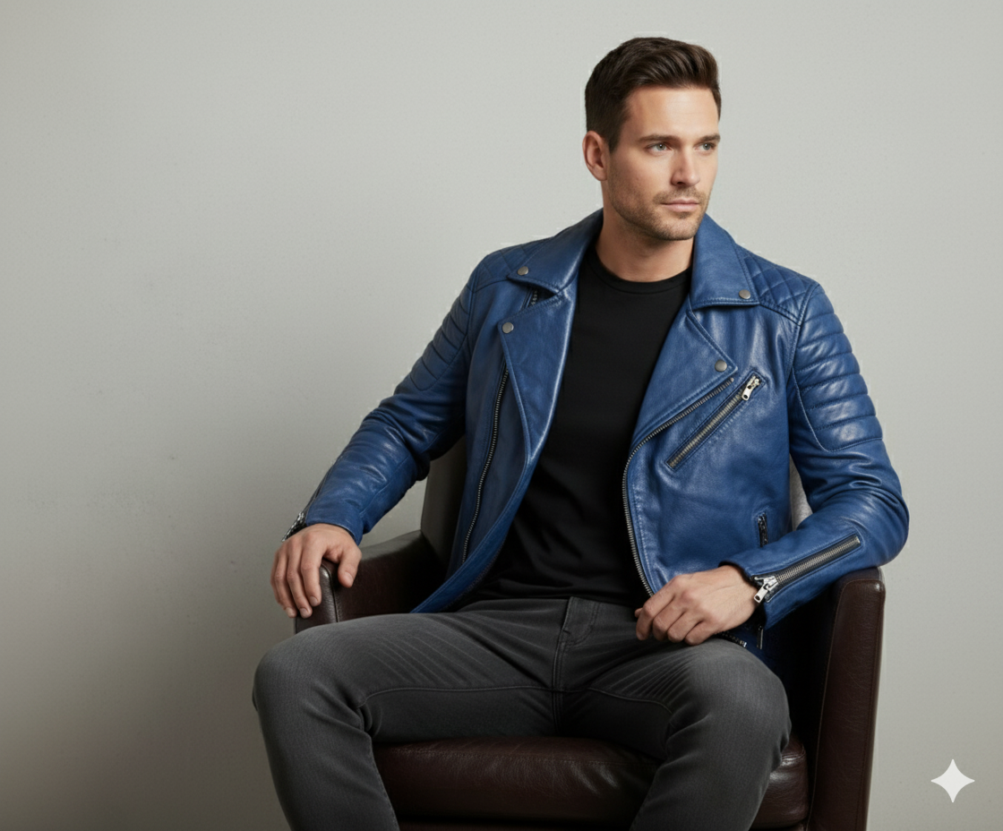 Herren Bikerjacke aus Veganleder | Modern & Casual