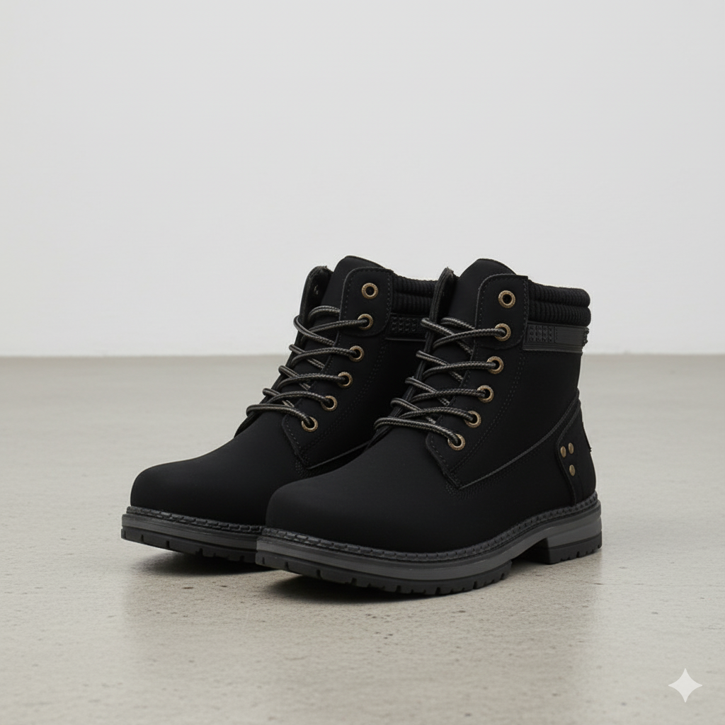 Damen Winterstiefel mit Fellfutter | Warme Schnür-Boots