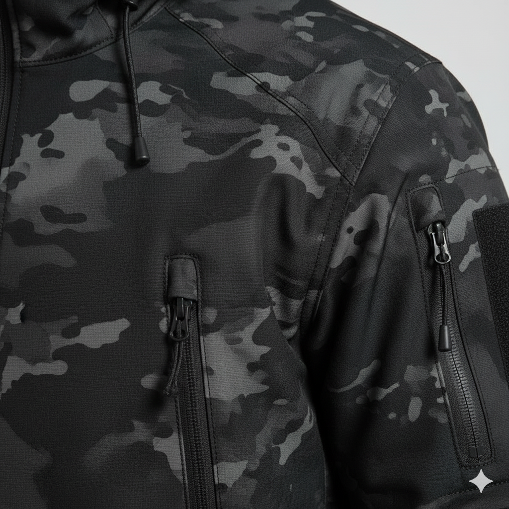 Herren Outdoor Taktikanzug mit Kapuze | Wasserabweisend & Winter