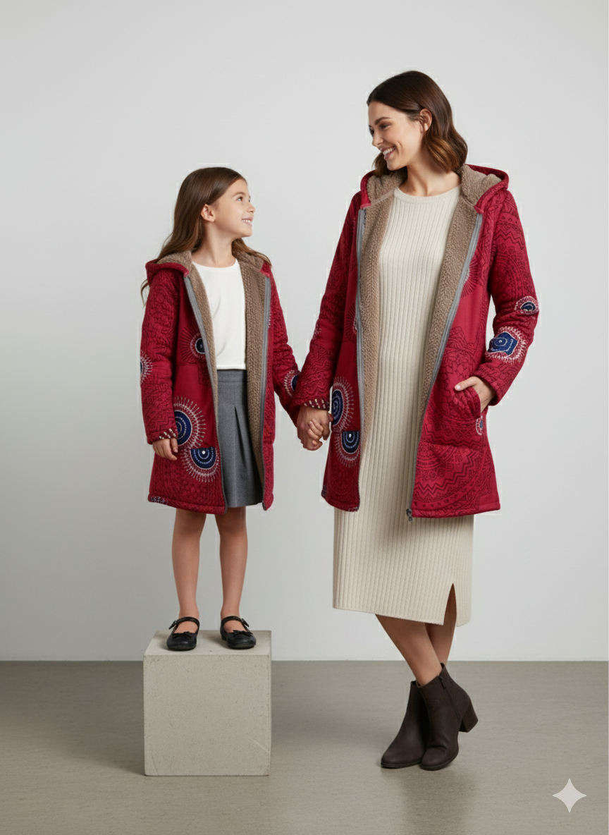 Damen Fleecejacke mit Kapuze | Plüsch & Kuschelig | Herbst/Winter