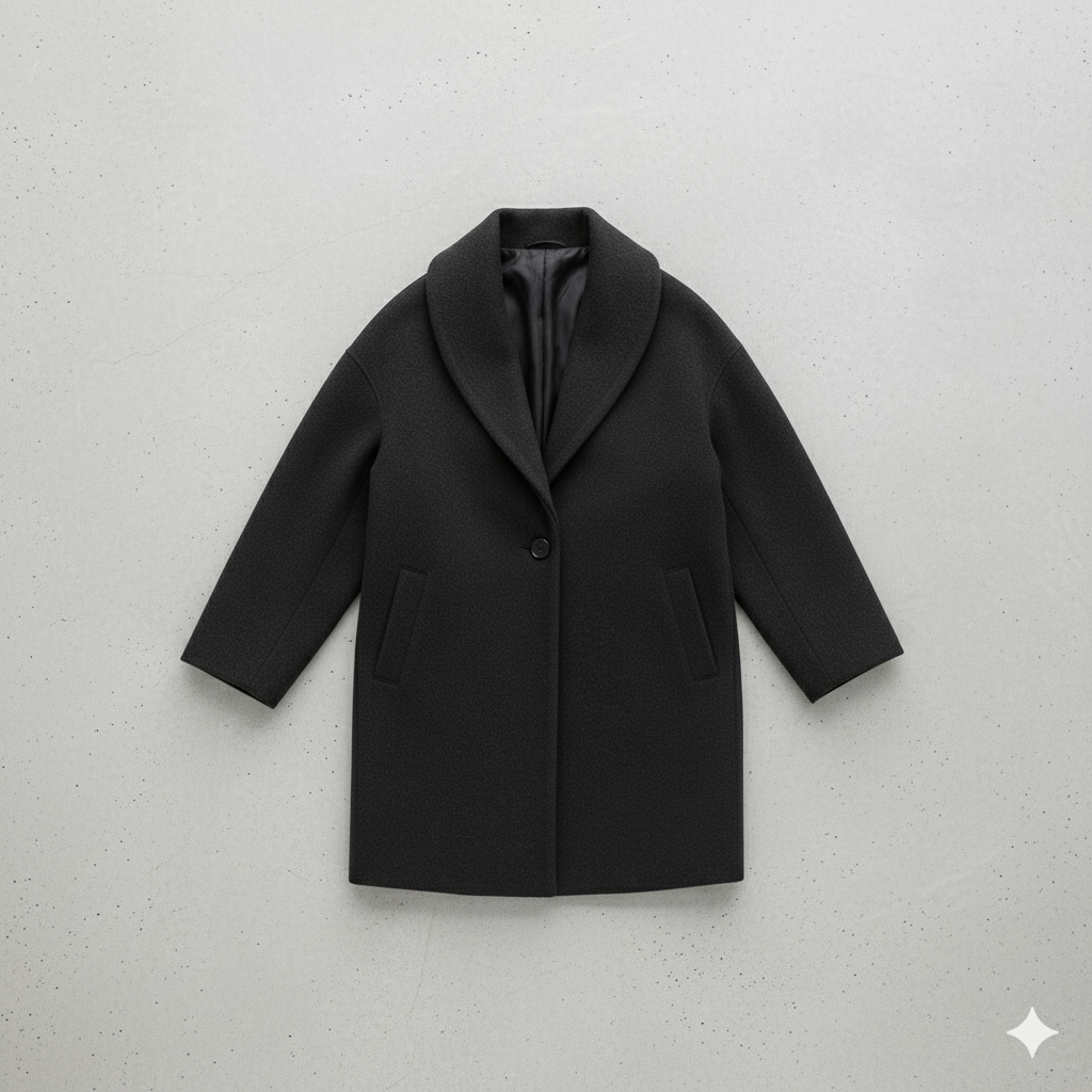 Damen Wollmantel Figurbetont Elegant | Stehkragen | Herbst Winter