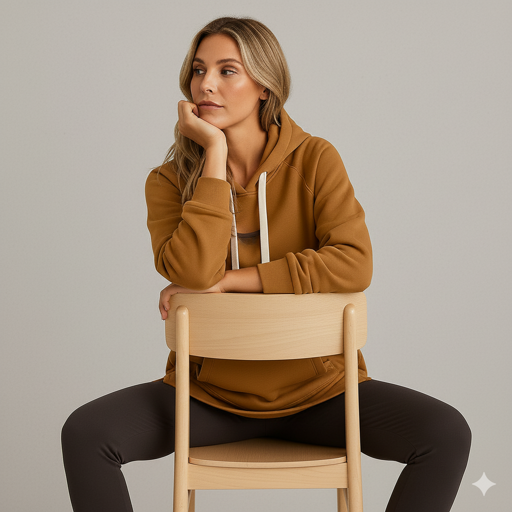 Lässiges Damen Hoodie Kleid mit Kordelzug | Bequem für Freizeit