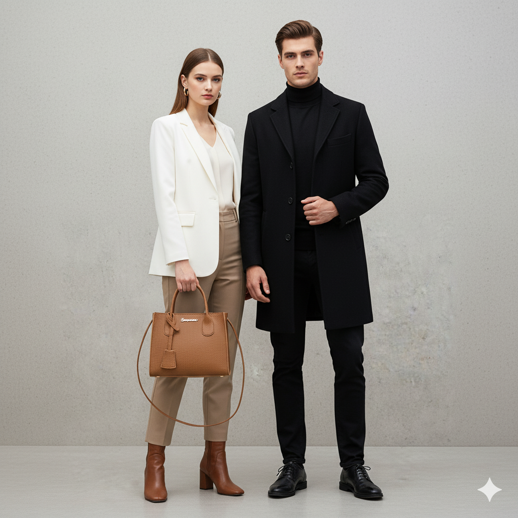 Damen Umhängetasche aus Kunstleder | Klein & Elegant